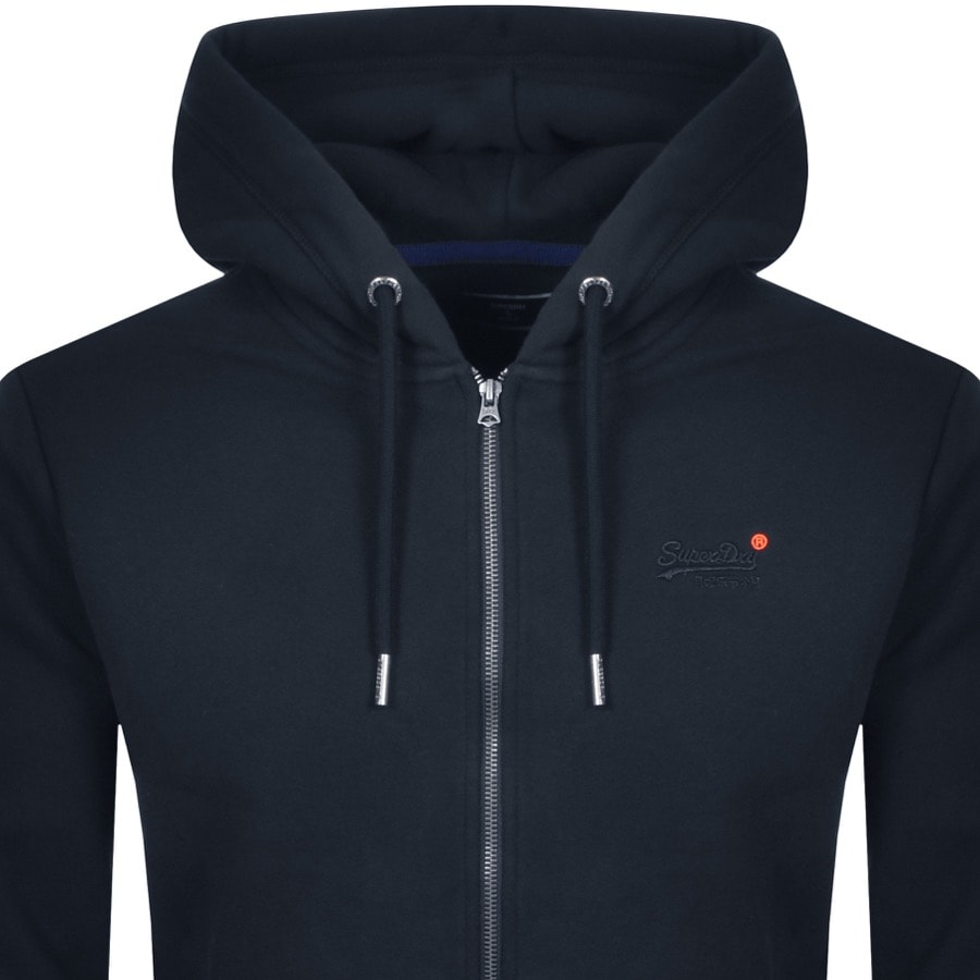 Alternative Image for ProductSuperdry Orange Label Full Zip Hoodie Navy2